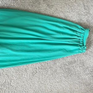 Long blue skirt